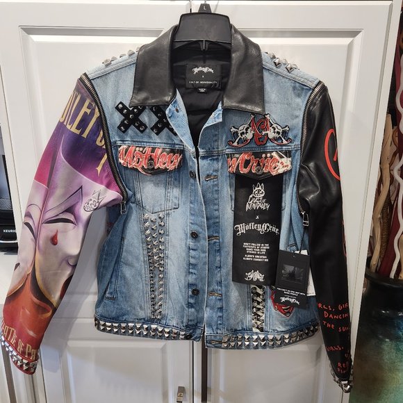 Cult of Individuality Other - Cult of Individuality - TYPE IV DENIM JACKET DOUBLE CUFF MOTLEY CRUE IN CRUE
